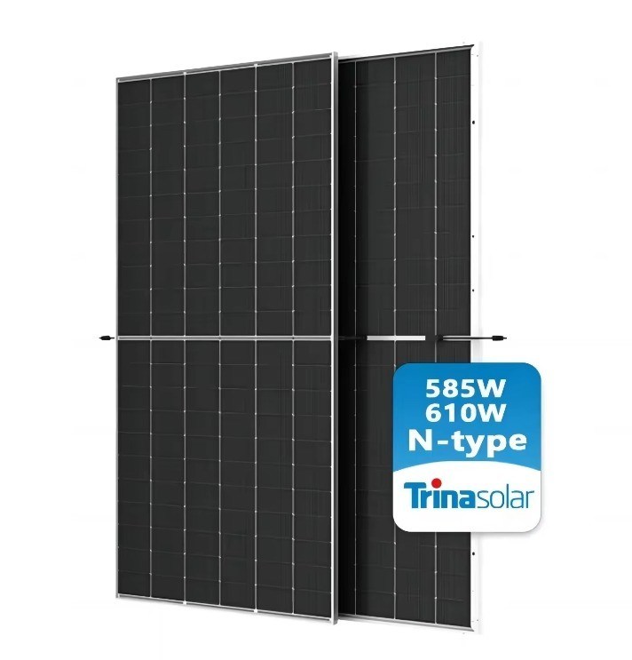 N Type Trina Vertex Solar Panel 610W Bifacial Dual Glass TSM-NEG19RC.20 ...