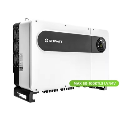 Output Frequency 50/60HZ Growatt MAX50-80KTL3 LV Solar Power Inverter for Commercial