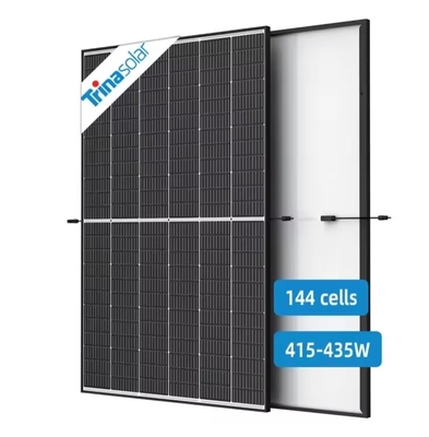 415w 420w 425w 430w 435w Half Cell Black Frame Solar Panel with IP 68 Rated Junction Box