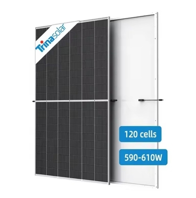 IP68 Rated Junction Box Half Cell Monocrystalline Solar Panel 590W 595W 600W 605W 610W