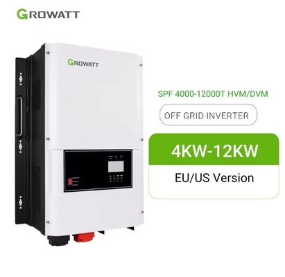 Single Output Type Growatt SPF 10KW 12KW HVM Inverter for Lithium Lead-acid Battery