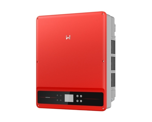 50kW 60kW Commercial Inverter in Red with Max 96 A Output Current and IP65 Protection
