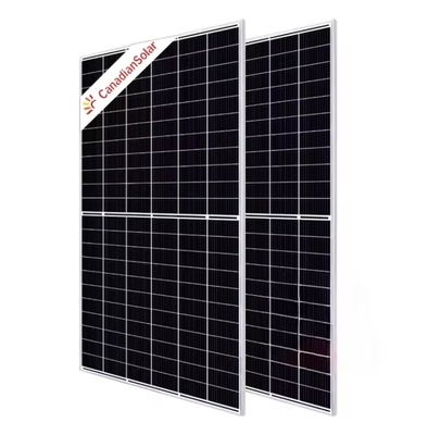 Rooftop 535W-560W Canadian 144 Cell Solar Panel with 182mm Half Cut Cell and Certification