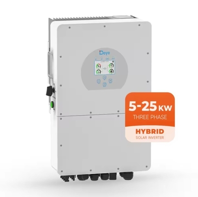 IP65 Rated Deye Hybrid On Grid Off Grid Three Phase Storage Inverter With 2 MPPT