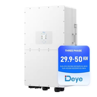 Output Frequency 50/60HZ Deye Solar Inverter for 29.9Kw Hybrid Three Phase Inverter