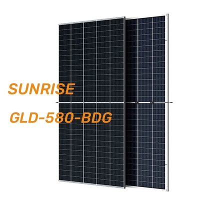 Monocrystalline Silicon Bifacial Solar Panel 132 Cells 560W-580W IP68 Junction Box