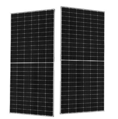 650W N-Type Bifacial Mono Crystalline Solar Panel With Dual Glass 210mm Half Cut Cell