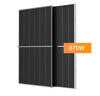 210mm Half Cut Cell N Type Bifacial Dual Glass Solar Panel 695W Photovoltaic PV Module