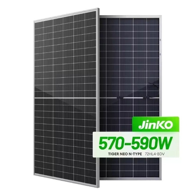 570W-590W Bifacial Dual Glass Monocrystalline Half Cell Module for Solar Energy System