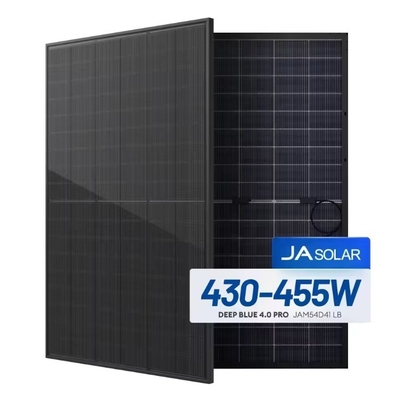 JA Solar Module N type JAM54D41 LB Mono All Black Bifacial 430W 435W 440W 445W 450W 455W PV Solar Panel