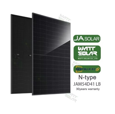 JA Solar 430W-455W Full Black N-type Bifacial Double Glass Mono Module JAM54D41LB