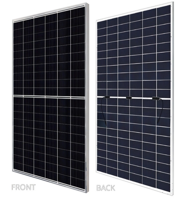 PERC Technology Bifacial PV Panel 585w Anodized Aluminium Alloy Frame Solar Module