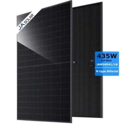 Full Black Double Glass Bifacial Photovoltaic Modules N Type JAM54D41 JA Solar Panel