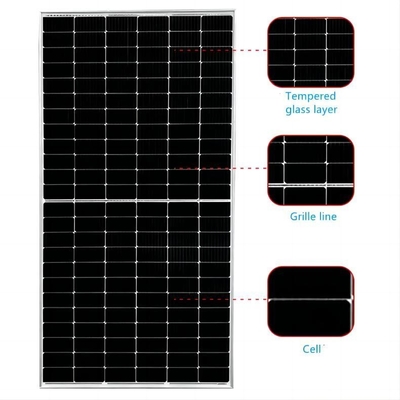 Solar Power System Monocrystalline Silicon Cells Longi Hi-MO 6 Max Solar Panels 625w