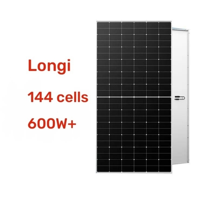 Longi Hi-MO 6 Max Single Facial Solar PV Panels for 22.8% Efficiency and 144 Cells