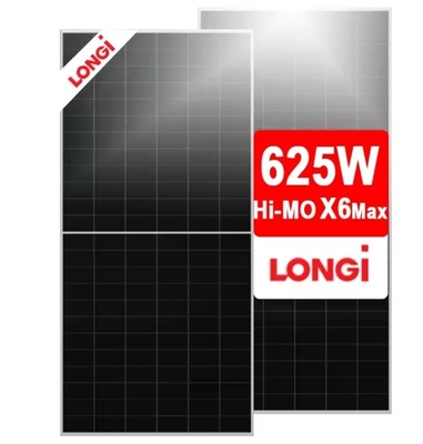 Solar Power System Longi Solar Panel Hi-MO X6 Max LR7-72HTDR 600W 605W 610W 615W 620W 625W