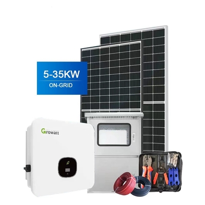 Solar System ON-Grid 10KW 15KW 20KW 25KW 30KW Complete Solution Provider Industrial Home Use Panel Solar Kit